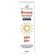 ريبموت كريم جل واقي من الشمس معامل -  remote sunscreen cream gel 60 gm