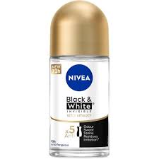 نيفيا إنفيزيبل كلير بلاك أند وايت رول أون للنساء مضاد للعرق 50 مل - nivea anti perspirant