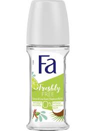 فا فريشلي فري بجوز الهند والليمون رول-أون مزيل لرائحة العرق 50 مل - fa  coconut