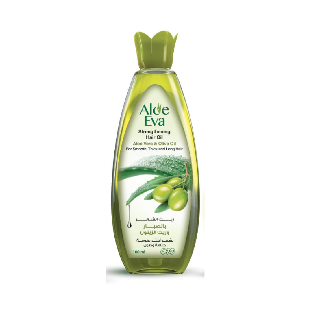 آلو إيفا زيت للشعر بالصبار وزيت الزيتون 100 مل (خصم 10%) - aloe eva  hair oil 100
