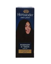 هيربس إنديا زيت شعر بالروزمارى و7 بذور 280 مل - herbsindia hair oil rosemary &7seeds 280ml