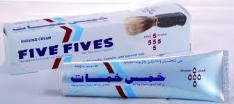 خمس خمسات كريم حلاقة برائحة الليمون 50 جم - five fives super shaving cream