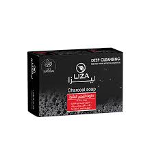 ليزا صابونة وجه بالفحم 80 جم - liza charcoal soap